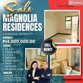 2 Bedroom Condominium Unit For Sale in Magnolia Residences