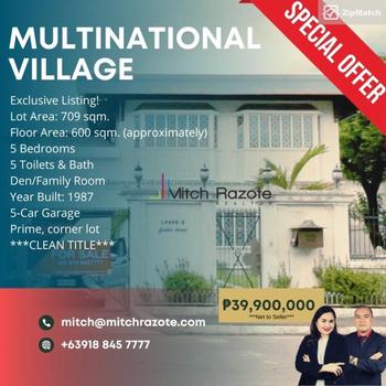5 Bedroom House and Lot For Sale in Multinational