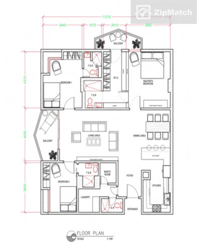                                     3 Bedroom
                                 3 Bedroom Condominium Unit For Rent in Makati Cinema Square Tower big photo 16