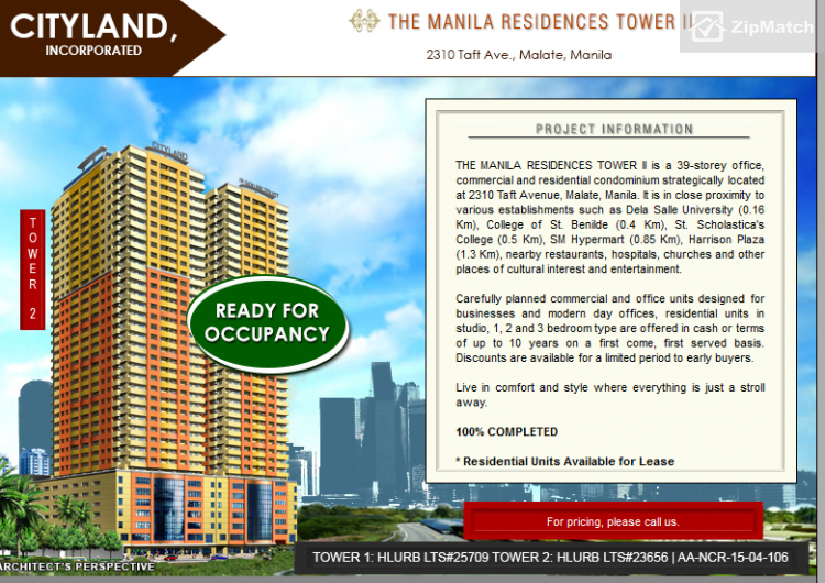                                     1 Bedroom
                                 1 Bedroom Condominium Unit For Sale in The Manila Residences big photo 8