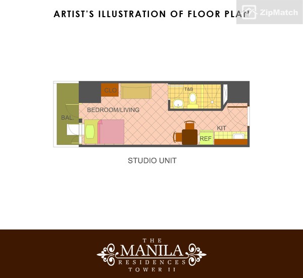                                     0
                                 Studio Type Condominium Unit For Sale in The Manila Residences big photo 4