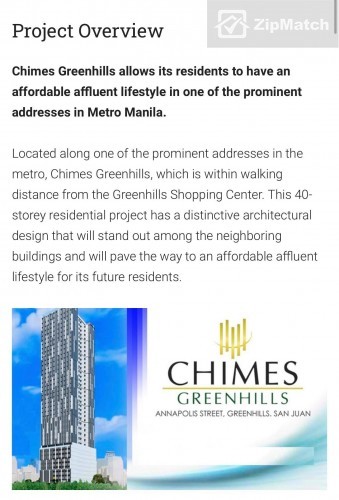                                     0
                                 Studio Type Condominium Unit For Sale in Chimes Greenhills big photo 2