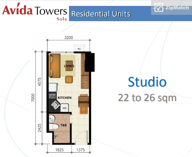                                     0
                                 Studio Type Condominium Unit For Sale in Avida Towers Sola big photo 1