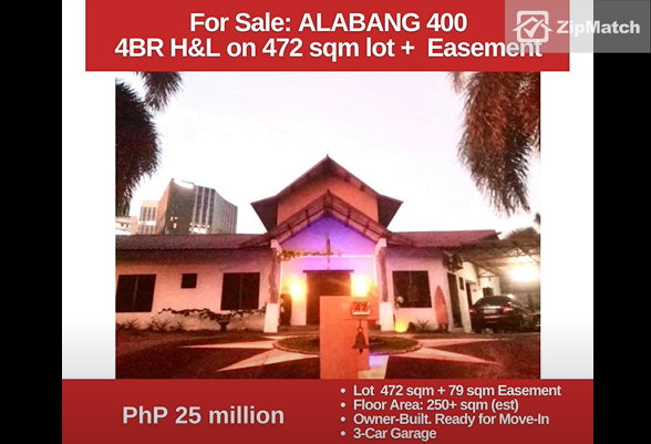                                     4 Bedroom
                                 4 Bedroom House and Lot For Sale in Alabang 400 big photo 1