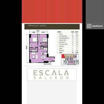 2 Bedroom Condominium Unit For Sale in Escala Salcedo
