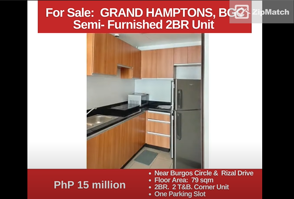                                     2 Bedroom
                                 2 Bedroom Condominium Unit For Sale in The Grand Hamptons big photo 3