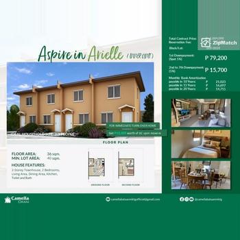 2 Bedroom House and Lot For Sale in Camella Orani Bataan