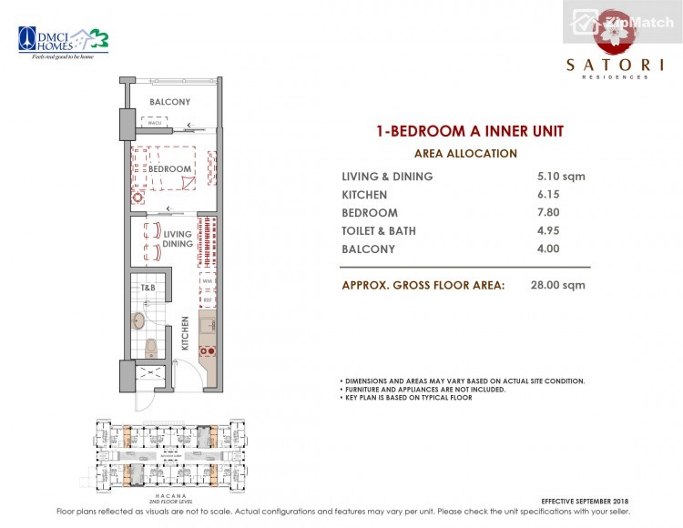                                     1 Bedroom
                                 1 Bedroom Condominium Unit For Sale in Satori Residences by DMCI Homes big photo 1