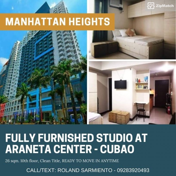                                     0
                                 Studio Type Condominium Unit For Sale in Manhattan Heights big photo 1