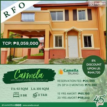3 Bedroom House and Lot For Sale in Camella Silang