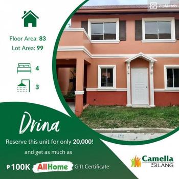 4 Bedroom House and Lot For Sale in Camella Silang