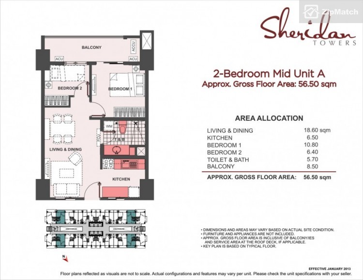                                     2 Bedroom
                                 2 Bedroom Condominium Unit For Sale in Sheridan Towers big photo 9