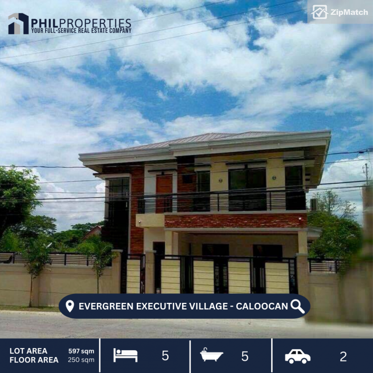 5 Bedroom House and Lot For Sale in Evergreen Executive Village