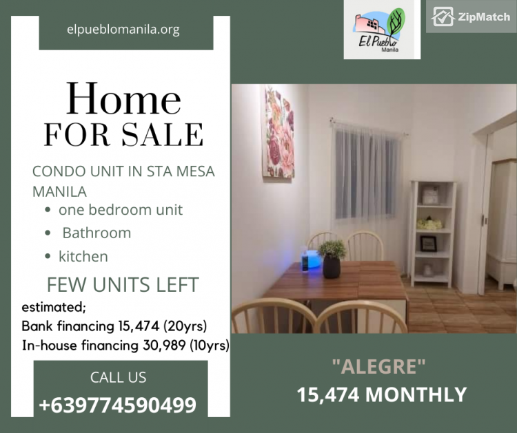                                     1 Bedroom
                                 1 Bedroom Condominium Unit For Sale in El Pueblo Manila big photo 3