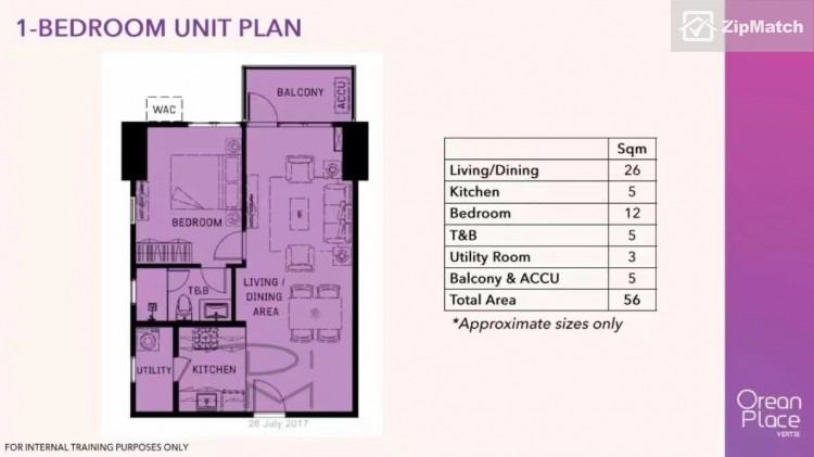                                     1 Bedroom
                                 1 Bedroom Condominium Unit For Sale in The Orean PLace big photo 9