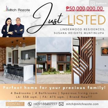 4 Bedroom House and Lot For Sale in Lindenwood Residences