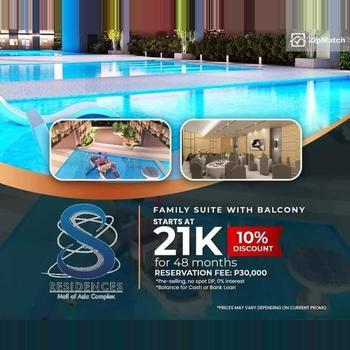 2 Bedroom Condominium Unit For Sale in S Residences by SMDC