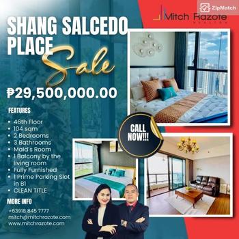 2 Bedroom Condominium Unit For Sale in Shang Salcedo Place