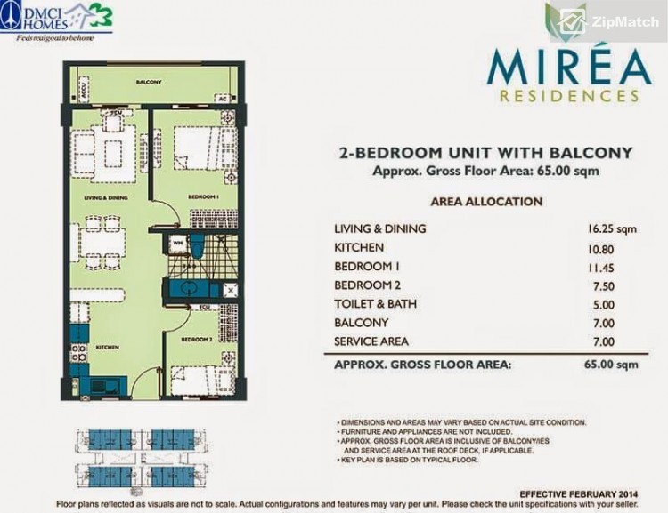                                     2 Bedroom
                                 2 Bedroom Condominium Unit For Rent in Mirea Residences big photo 8