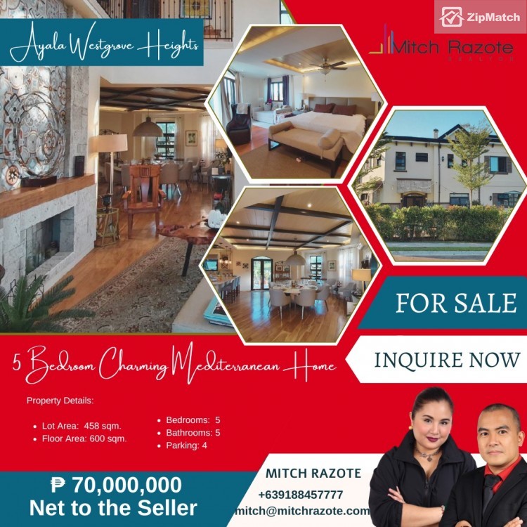                                     5 Bedroom
                                 5 Bedroom House and Lot For Sale in Ayala Westgrove Heights big photo 1