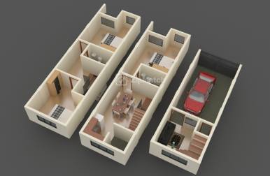 Revellin Townhomes 2 - Townhouse in Sta. Ana, Manila  interactive floor plan