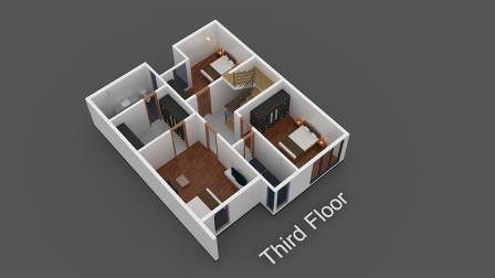 Rosal Residences - Townhouse in New Manila, Quezon City interactive floor plan