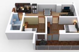 Tres Palmas - Condominium in Levi Mariano Ave, Taguig Cityinteractive floor plan1