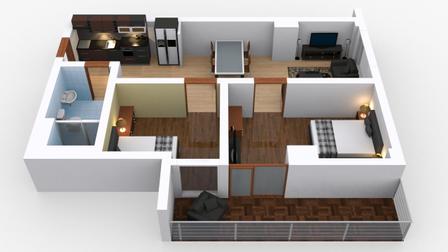 Tres Palmas - Condominium in Levi Mariano Ave, Taguig City interactive floor plan