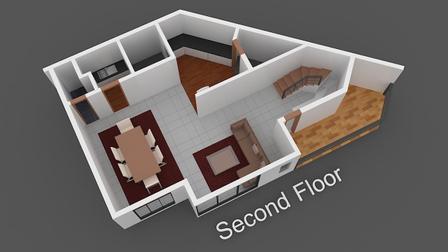 Rosal Residences - Townhouse in New Manila, Quezon City interactive floor plan