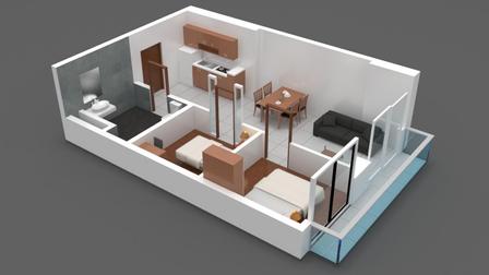 100 West Makati - Condominium in Gen. Gil Puyat cor. Washington St., Makati City interactive floor plan