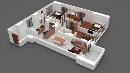 Escala Salcedo - Condominium in Salcedo Village, Makati City interactive floor plan